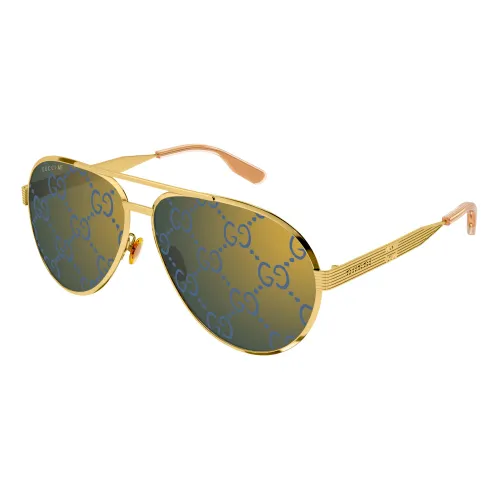 Gucci , Stylish Sunglasses in Grey/Brown ,Multicolor male, Sizes: