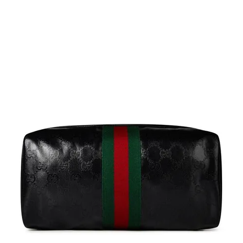 GUCCI Toiletry Case With Web - Black