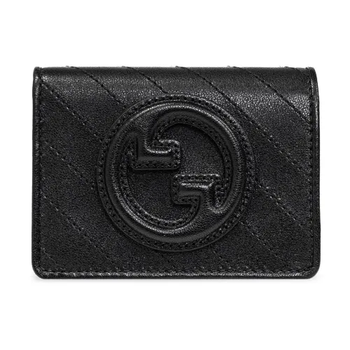 Gucci , Womens Lamb Leather Wallet ,Black female, Sizes: ONE SIZE