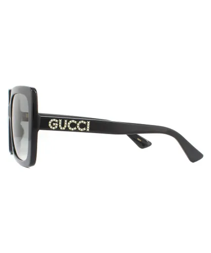 Gucci Womens Sunglasses GG0418S 001 Black Grey Gradient - One