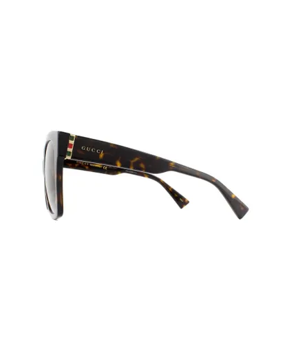 Gucci Womens Sunglasses GG0459S 002 Havana Brown Gradient - One