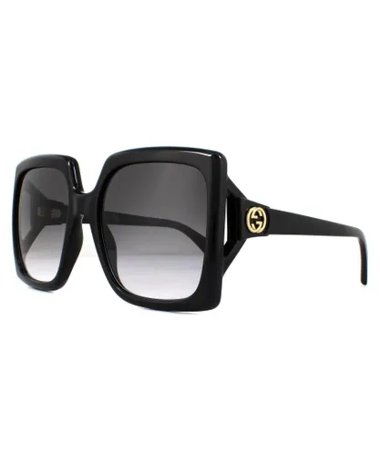 Gucci Womens Sunglasses GG0876S 001 Black Grey Gradient - One