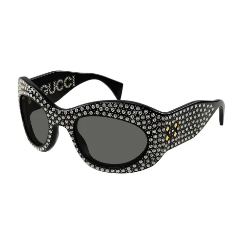 Gucci , Womens Sunglasses Gg1463S 005 ,Black female, Sizes: