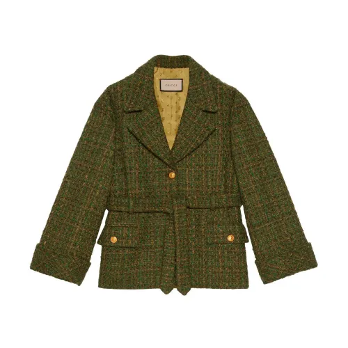 Gucci , Wool Jacket ,Green female, Sizes: