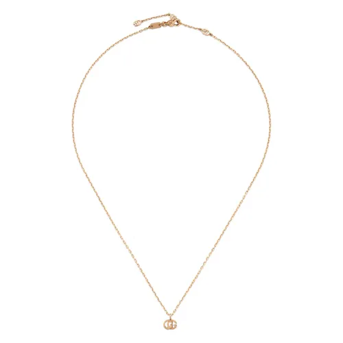 Gucci , Ybb687118001 - 750 Gold - Necklace with GG pendant in 18kt rose gold ,Yellow female, Sizes: ONE SIZE
