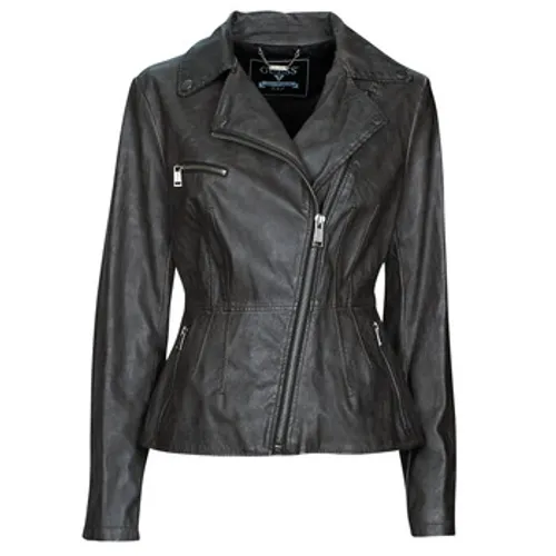 Guess  AGNES  women's Leather jacket in Black