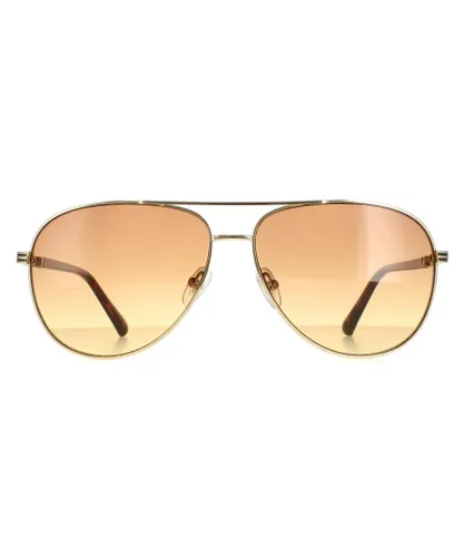 Guess Aviator Mens Gold Brown Gradient GU00043 Metal (archived) - One