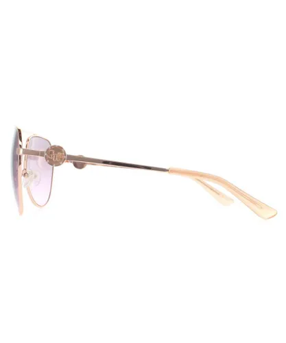 Guess Aviator Womens Shiny Rose Gold Bordeaux Gradient GF6140 Metal (archived) - One