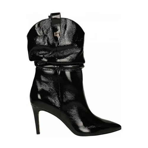 Guess , Black Leather Boots - Benisa ,Black female, Sizes: