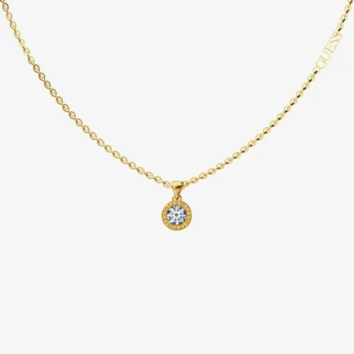 Guess Colour My Day Gold Tone Crystal Necklace UBN02245YG