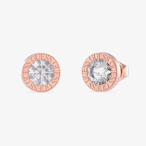 Guess Colour My Day Rose Gold Tone Crystal Stud Earrings UBE02244RG