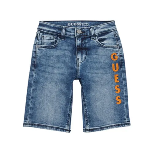 Guess  DENIM SHORT  boys's Children's shorts in Blue