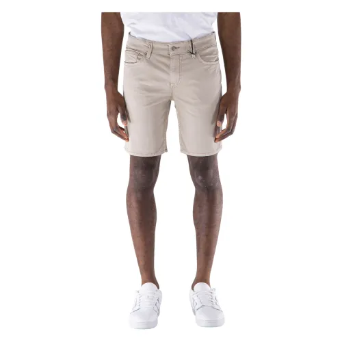 Guess , Denim Shorts for Men ,Beige male, Sizes: