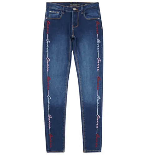 Guess  DENIM SKINNY EMBROIDER  girls's  in Blue