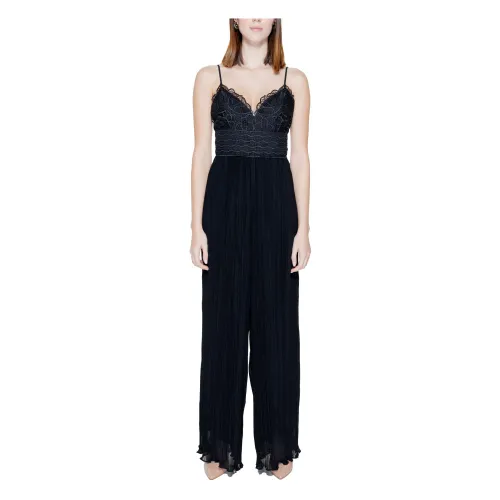 Guess , Elegant Pleated Jumpsuit Spring/Summer Collection ,Black female, Sizes: