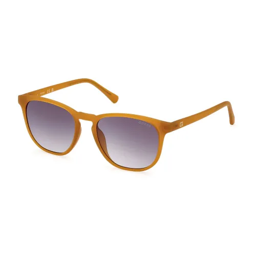 Guess , Elegant Round Sunglasses with Smoke Gradient Lenses ,Orange unisex, Sizes: