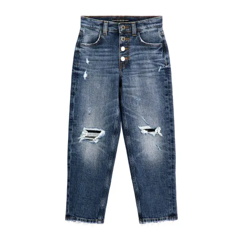 Guess , Faded Straight Jeans ,Blue male, Sizes:
