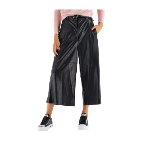 Guess , Faux Leather Pants ,Black female, Sizes: