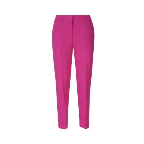 Guess , Fuchsia Straight-Leg Pants with Zip Closure ,Pink female, Sizes:
