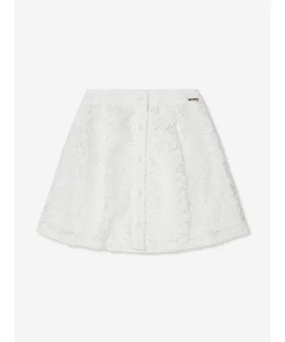 Guess Girls Lace Skirt in White