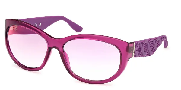 Guess GU00131 81Z Women's Sunglasses Purple Size 60