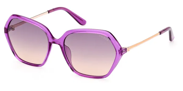 Guess GU00134 81Z Women's Sunglasses Purple Size 55