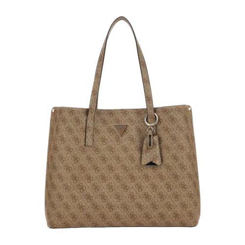 Guess , Guess Shopping Bag in Faux Leather ,Brown female, Sizes: ONE SIZE