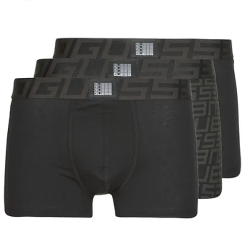 Guess  IDOL BOXER TRUNK PACK X3  men's Boxer shorts in Black