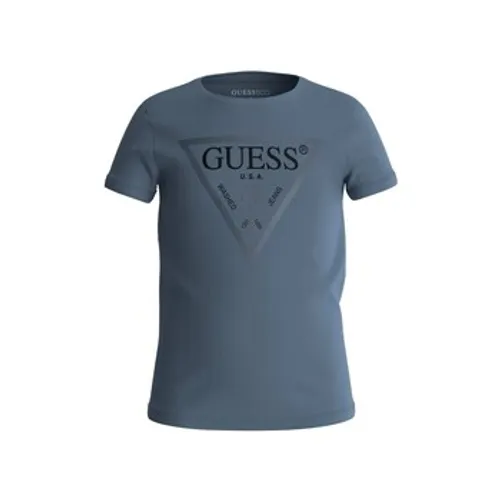 Guess  J73I56  girls's Children's T shirt in Blue