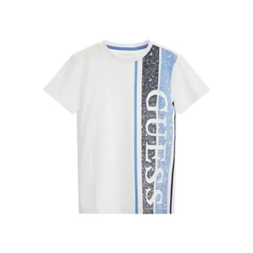 Guess  L3YI34  boys's Children's T shirt in White