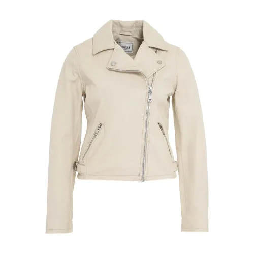 Guess , Leather Jacket ,White female, Sizes: