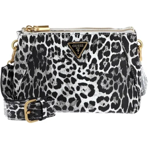 Guess , Leopard Triangle Shoulder Bag ,Multicolor female, Sizes: ONE SIZE