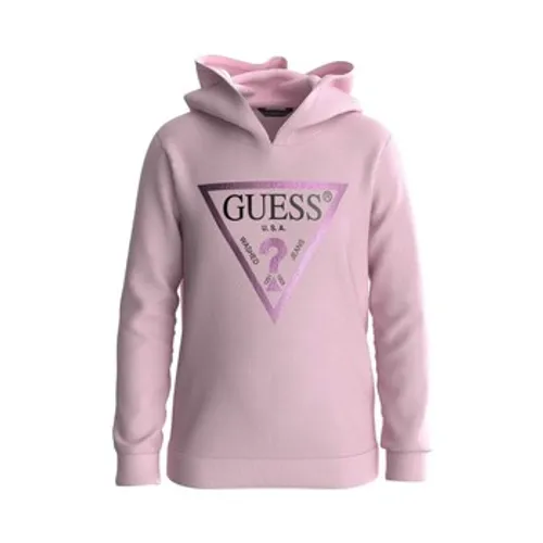 Guess  LS FLEECE  girls's Children's Sweatshirt in Pink