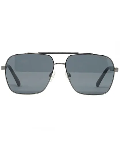 Guess Mens GF5111 08A Dark Silver Sunglasses - One