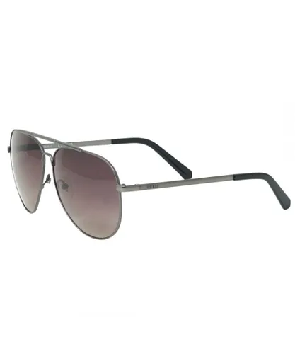 Guess Mens GU00059 09F Dark Silver Sunglasses - One