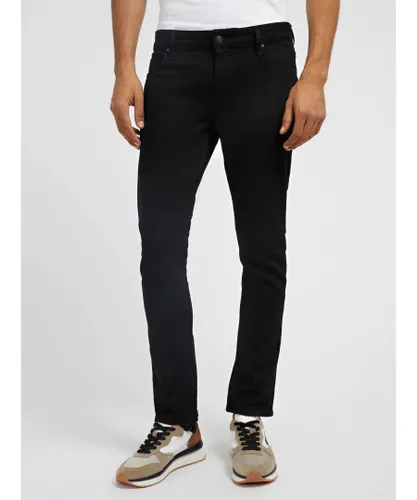 Guess Mens Miami Skinny Fit Denim Jeans - Black