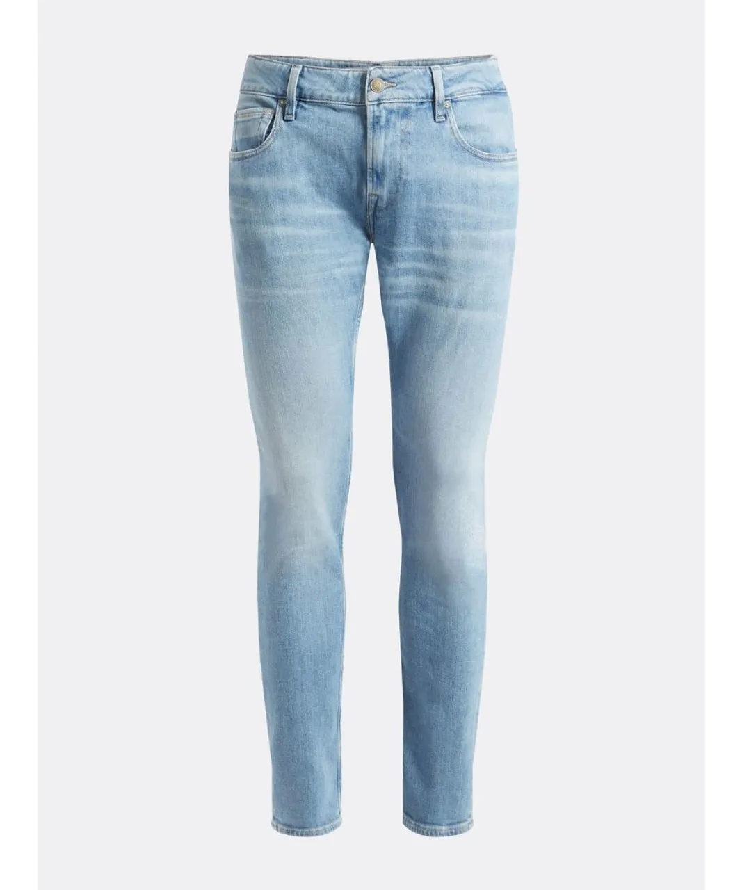 Guess Mens Miami Skinny Fit Denim Jeans Pant - Light Blue