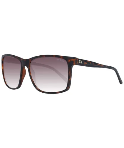 Guess Mens Square Sunglasses with Gradient Lenses - Brown - One