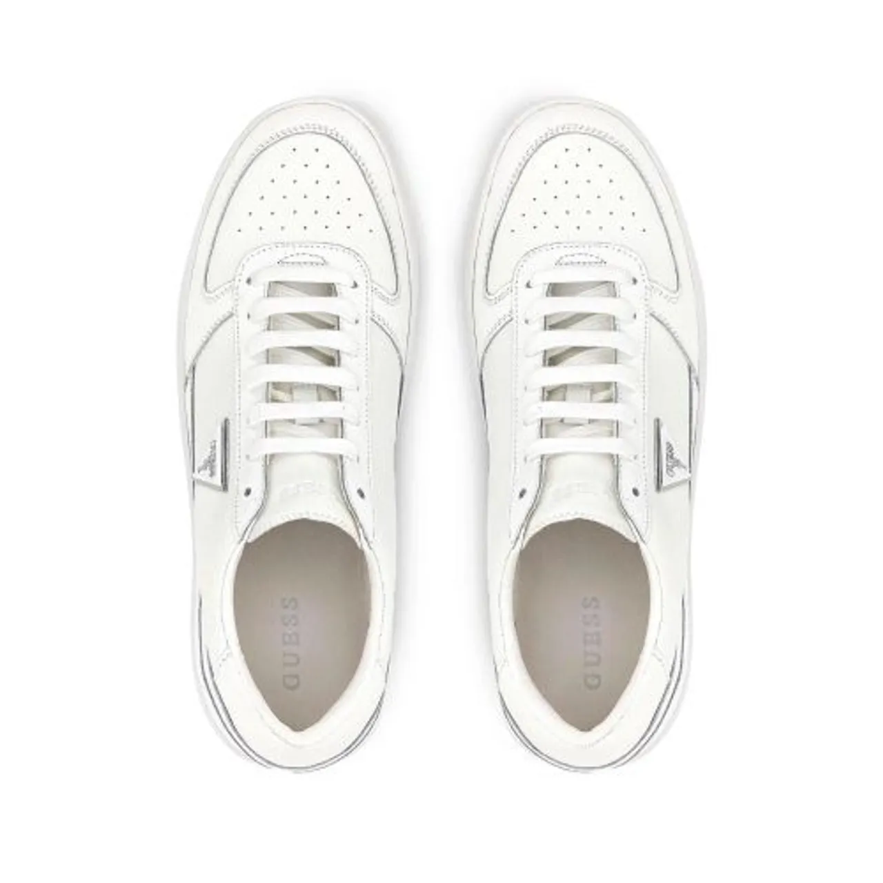 GUESS Mens White Silea Trainer