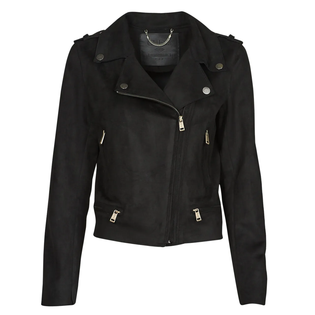 Guess  MONICA JACKET  women's Leather jacket in Black