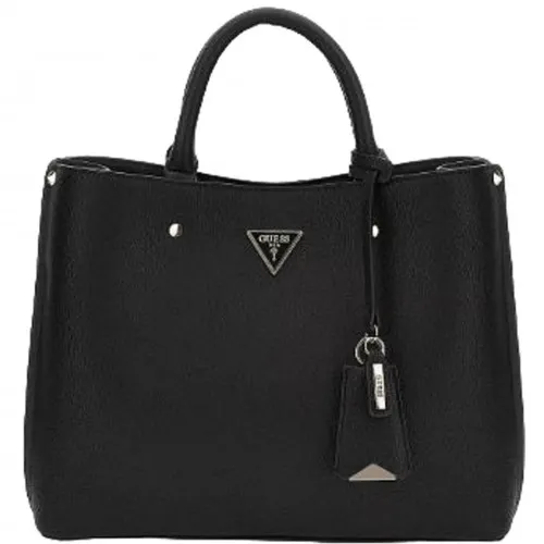 Guess , New Rectangular Black Handbag with Granulated Effect and Guess Logo ,Black female, Sizes: ONE SIZE
