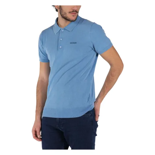 Guess , Polo Shirts ,Blue male, Sizes: