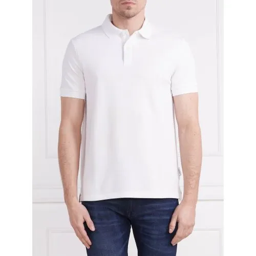 GUESS Pure White Oz Short Sleeve Polo Shirt