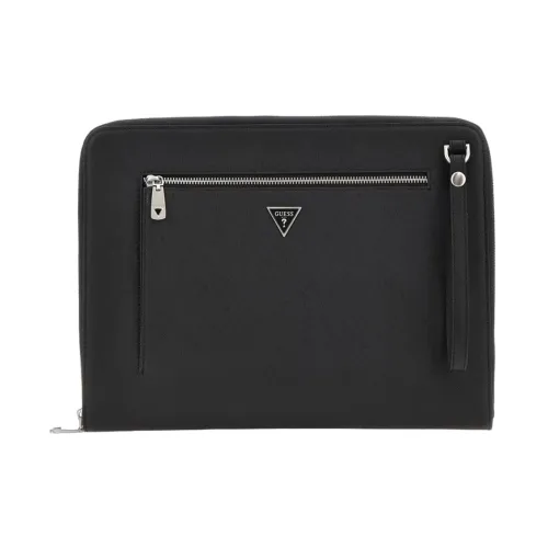 Guess , Saffiano Eco Document Holder ,Black male, Sizes: ONE SIZE