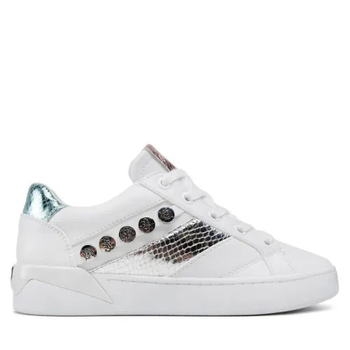 Guess , Sneakers Roxo Laminated Inserts ,White female, Sizes: