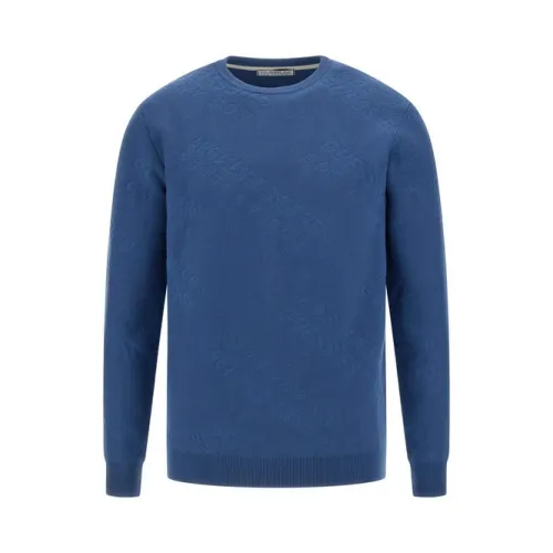 Guess , Soft and Warm Sweater ,Blue male, Sizes: