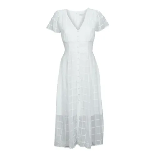 Guess  SS NEEMA DRESS  women's Long Dress in White