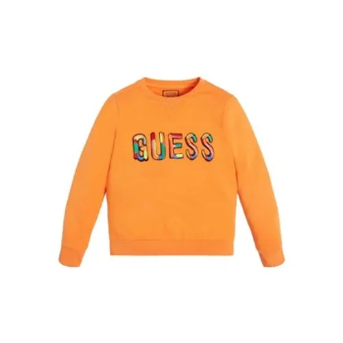 Guess  SWEAT  boys's Children's sweatshirt in Orange