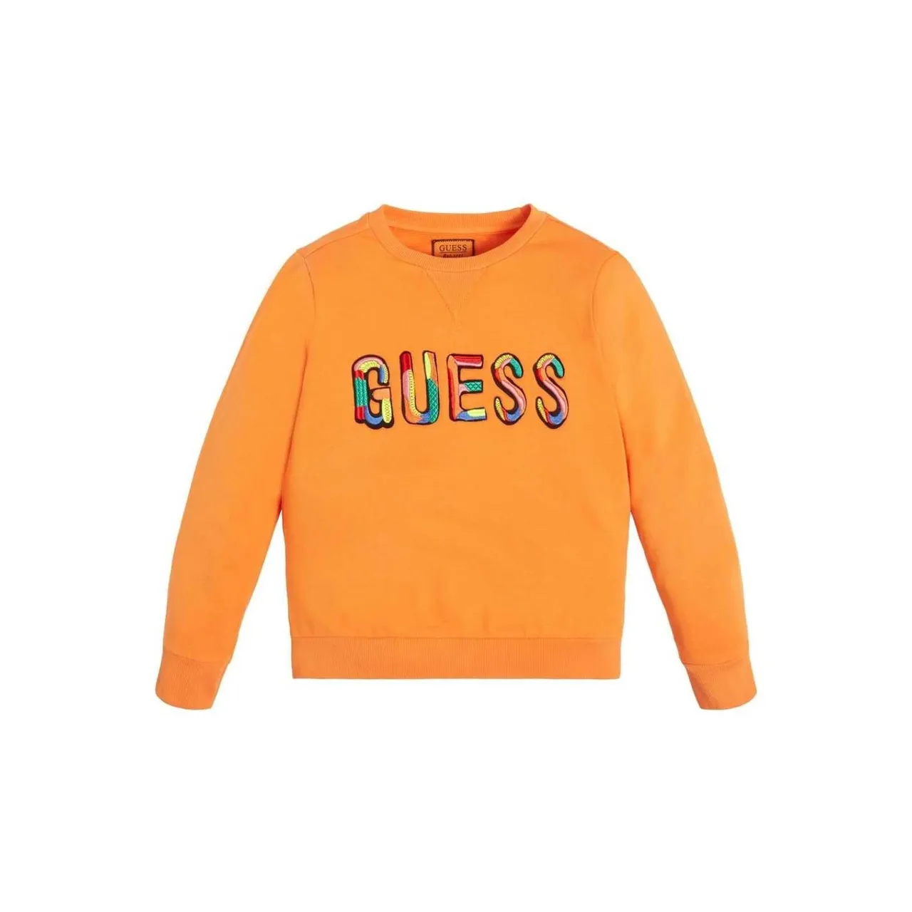 Guess  SWEAT  boys's Children's sweatshirt in Orange