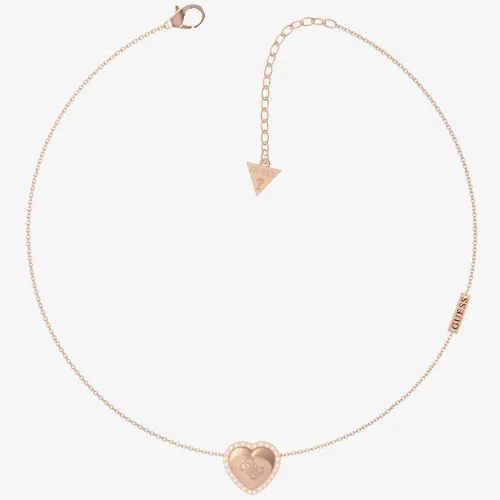 Guess Thats Amore 4G Rose Gold Tone Necklace UBN01066RG